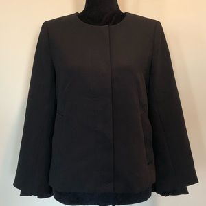 Banana republic black zipper front jacket blazer